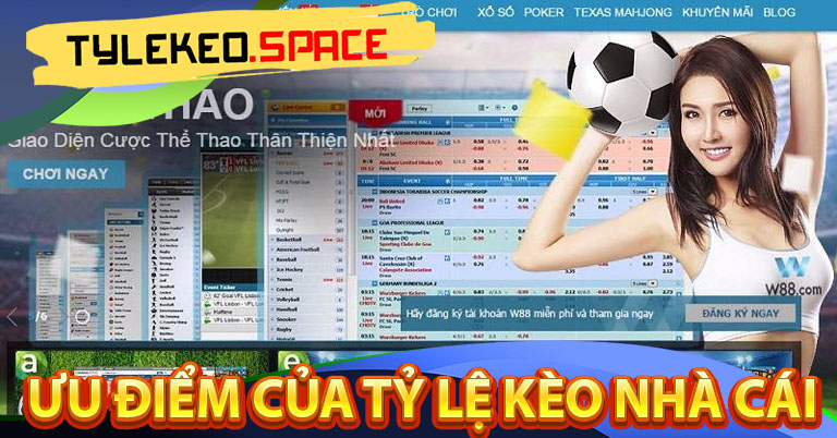 Ưu điểm hấp dẫn của tỷ lệ kèo nhà cái trong cá cược