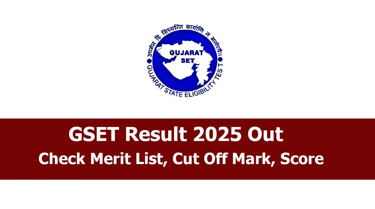 GSET Result 2025 Out